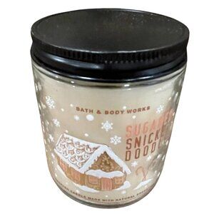 Bath & Body Works Sugared Snicker Doodle Candle Jar 7‎ oz Soy Essential Oils NEW